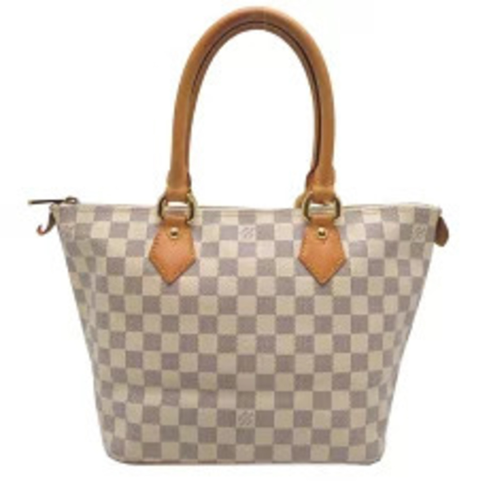 Louis Vuitton Saleya Tote Bag Damier Azur White